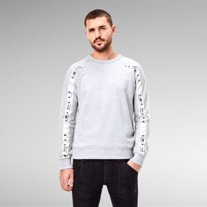 G-star Logo taping sweater grey